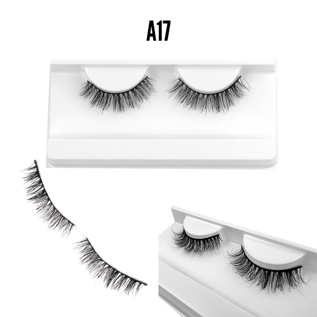 Bulk black wispy lash set, perfect for achieving a sophisticated and textured eye appearance.