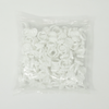 Glue rings 100 pack white makeup rings Anillos de pegamento paquete de 100 anillos de maquillaje blancos