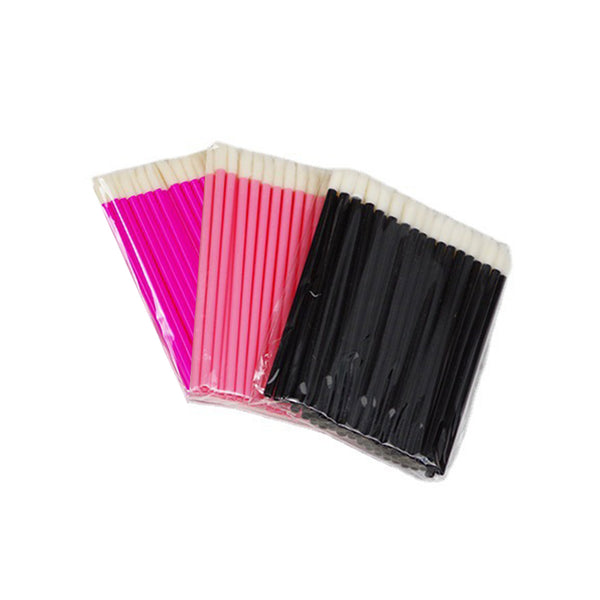 50 Pack Lash Soft Pointed Foam Applicator Wands For Makeup Business  Paquete de 50 varitas aplicadoras de espuma puntiagudas suaves para pestañas para negocios de maquillaje Pink Black  Wholesale lash vendor and manufacturer for small business